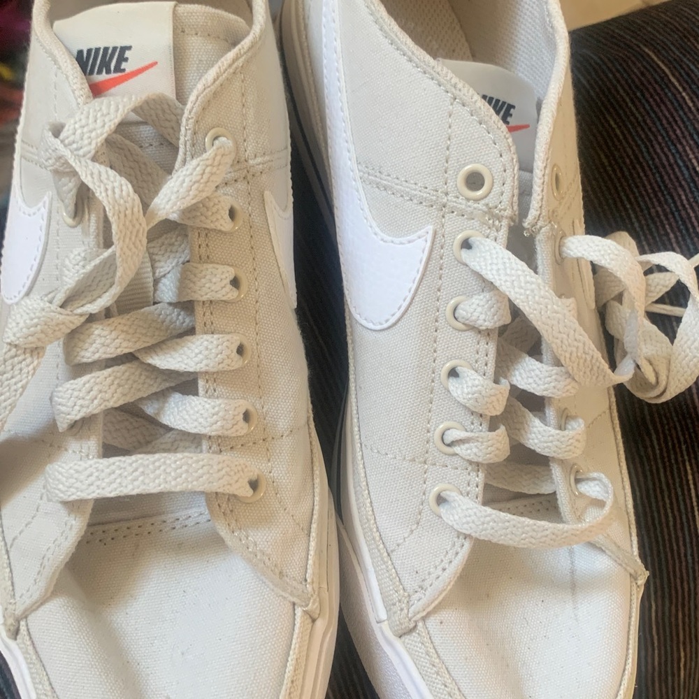Nike Cream Canvas Sneakers